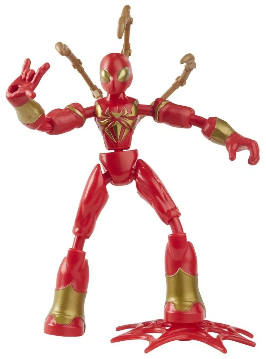 HASBRO SPIDERMAN BEND AND FLEX IRON SPIDER ACTION FIGURE