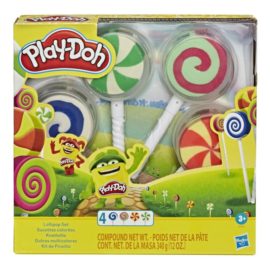 PLAY-DOH LOLLIPOP 4 PACK OF PRETEND PLAY CANDY MOLDS