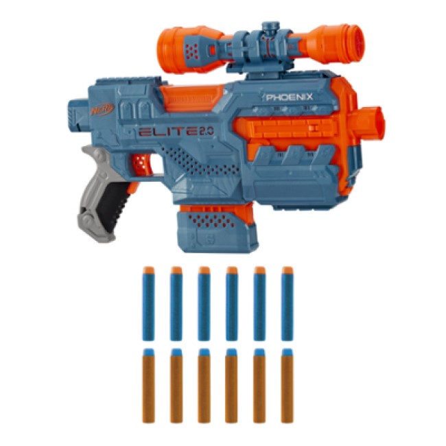 NERF ELITE 2.0 PHOENIX MOTORIZED BLASTER 12 DARTS