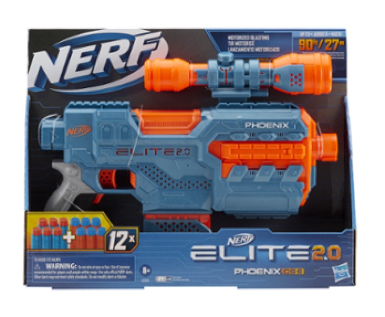 NERF ELITE 2.0 PHOENIX MOTORIZED BLASTER 12 DARTS