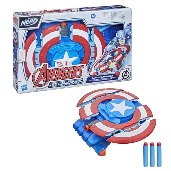 HASBRO MARVEL AVENGERS MECH STRIKESHOT - CAPTAIN AMERICA SHI