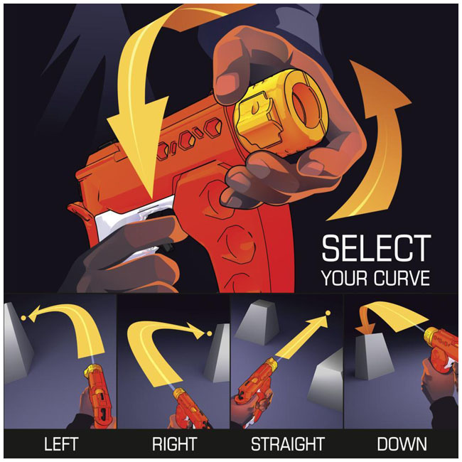 NERF RIVAL CURVE SHOT FLEX XXI 100 BLASTER