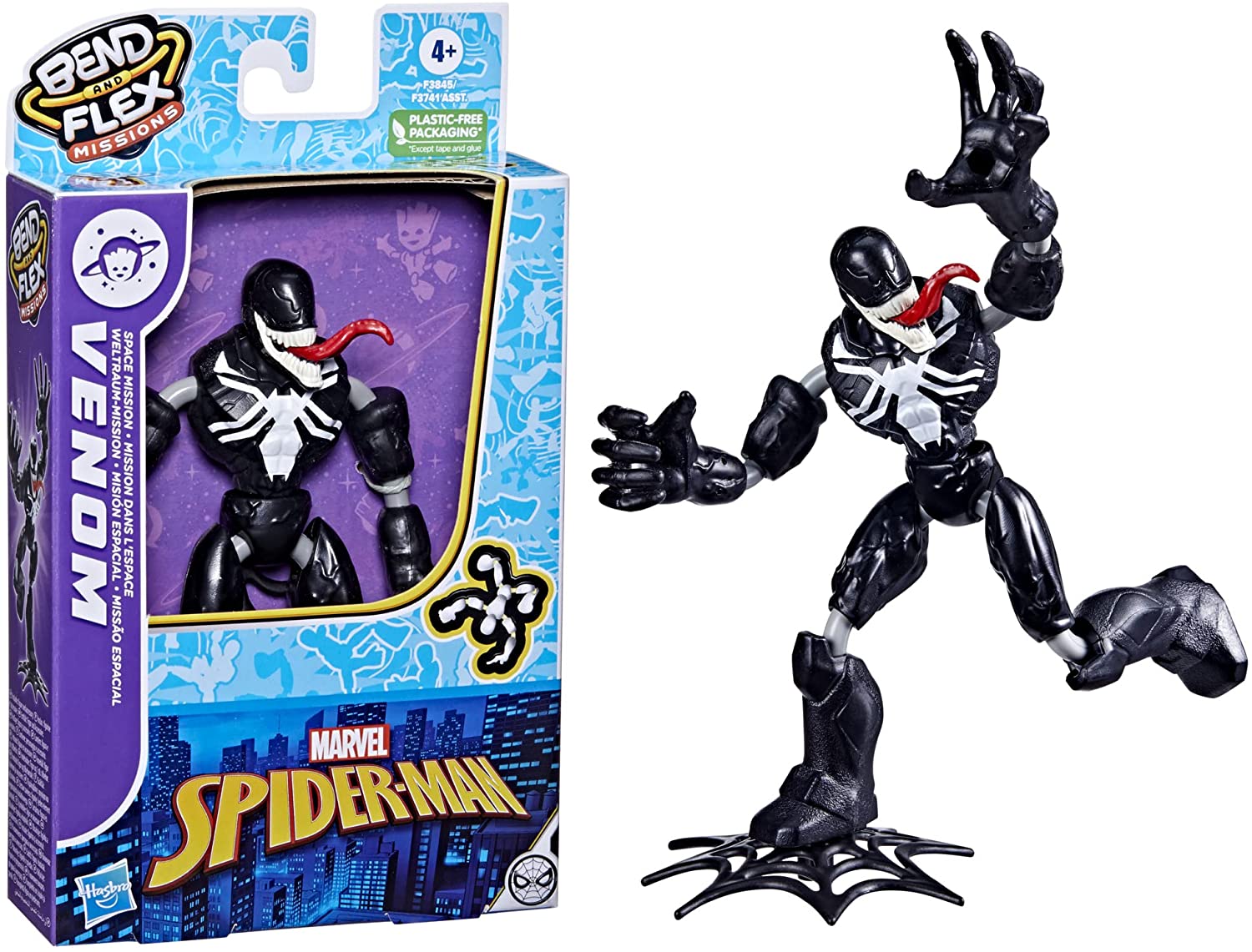 MARVEL BEND AND FLEX VENOM SPACE MISSION - SPIDERMAN