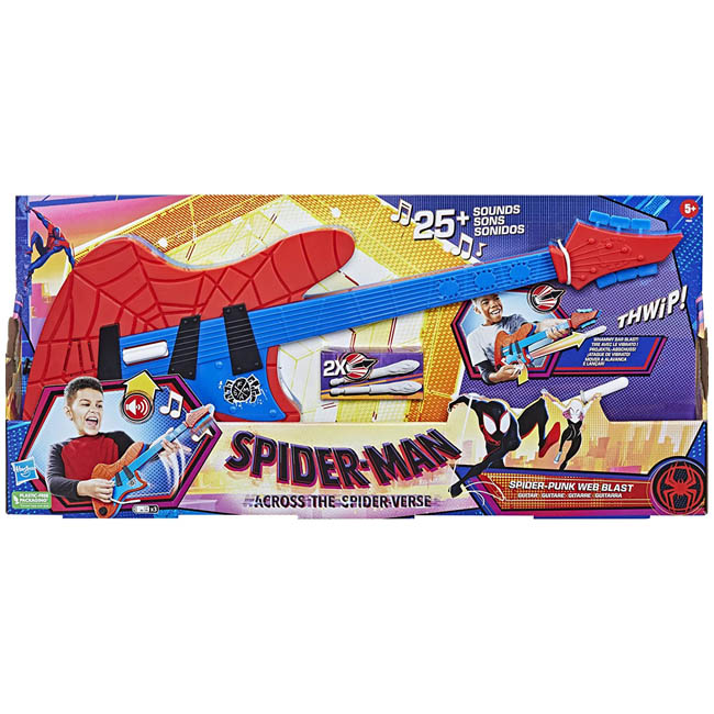 HASBRO SPIDER-PUNK WEB BLAST GUITAR