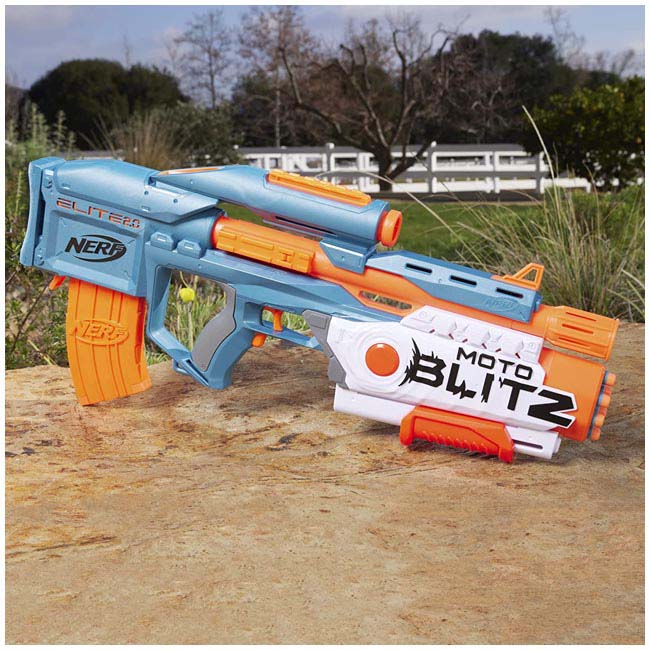 NERF ELITE 2.0 MOTOBLITZ  BLASTER WITH SCOPE