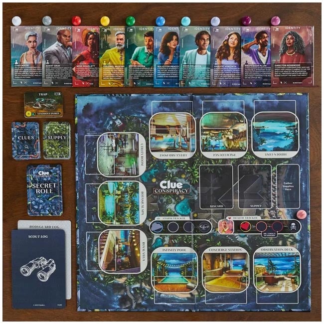 HASBRO CLUE CONSPIRACY BOARD GAME