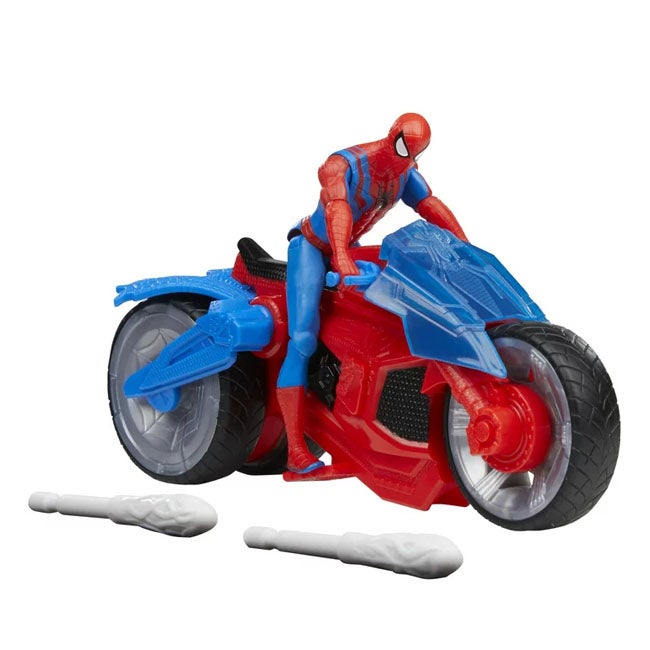 MARVEL SPIDERMAN WEB BLAST CYCLE KIDS PLAYSET