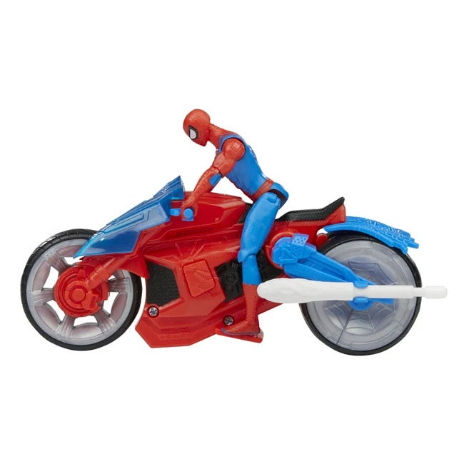 MARVEL SPIDERMAN WEB BLAST CYCLE KIDS PLAYSET