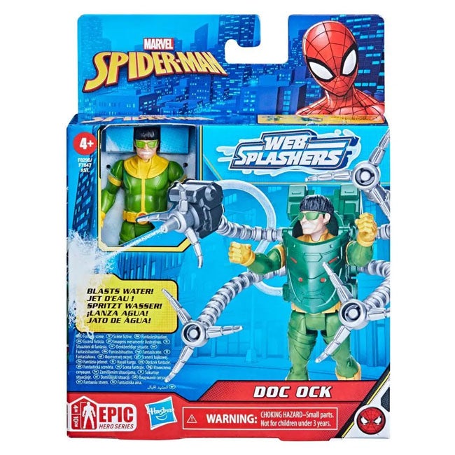MARVEL SPIDERMAN AQUA WEB WARRIORS 4-INCH DOC OCK FIGURE