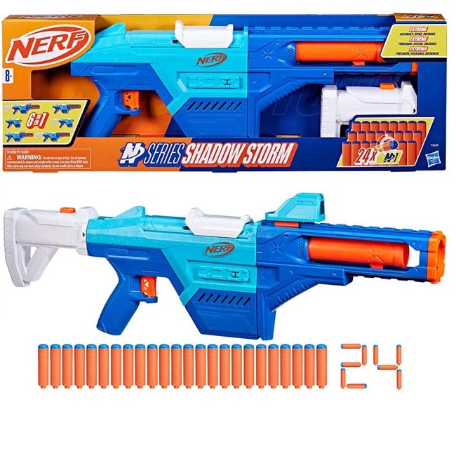 NERF N SERIES SHADOW STORM BLASTER 24-DARTS