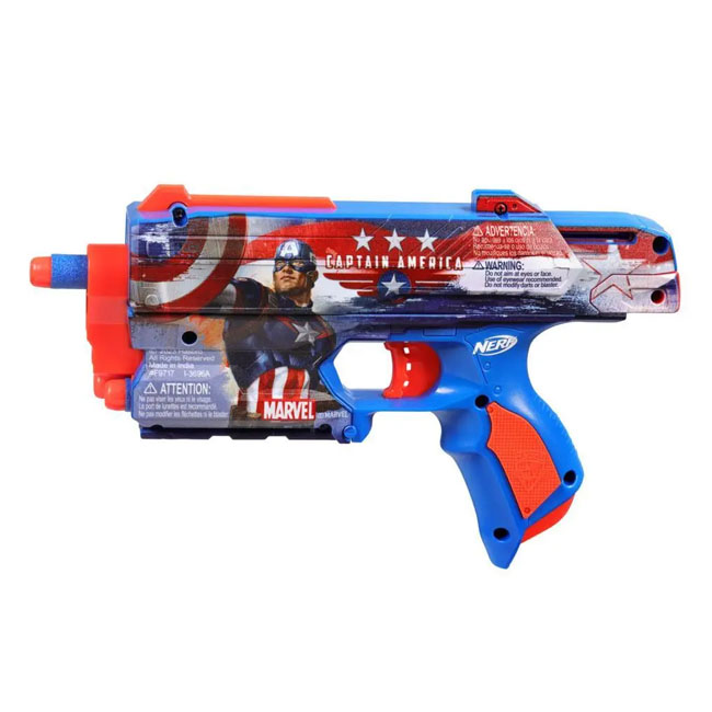 NERF MARVEL CAPTAIN AMERICA DART BLASTER