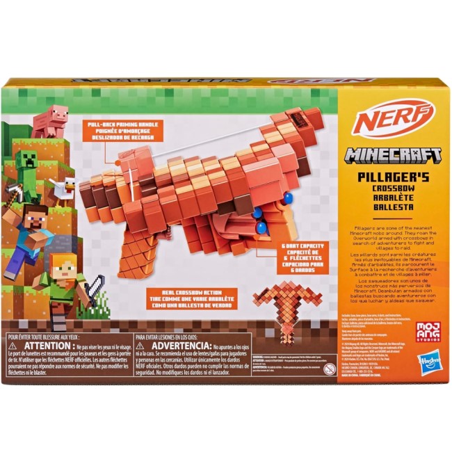 NERF MINECRAFT PILLAGERS CROSSBOW DART BLASTER