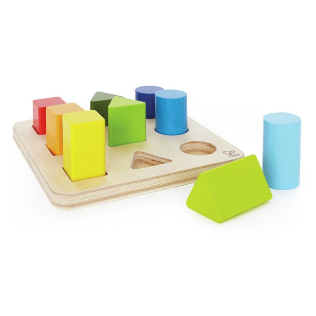 HAPE COLOR AND SHAPE SORTER WOODEN TOY