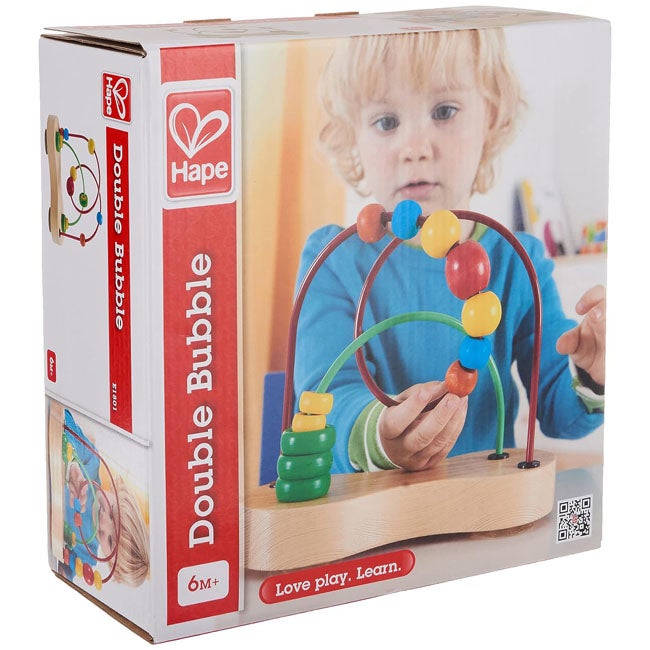 HAPE DOUBLE BUBBLE WOODEN BEAD MAZE