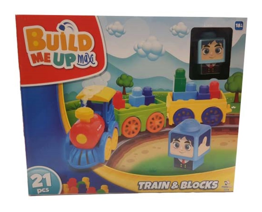 BUILD ME UP MAXI 21 PCS TRAIN AND BLOCKS