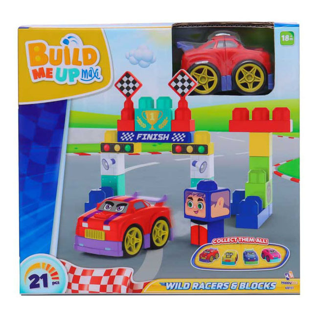 BUILD ME UP MAXI CITY CAR SET 21PCS(2 ASSORTMENTS)