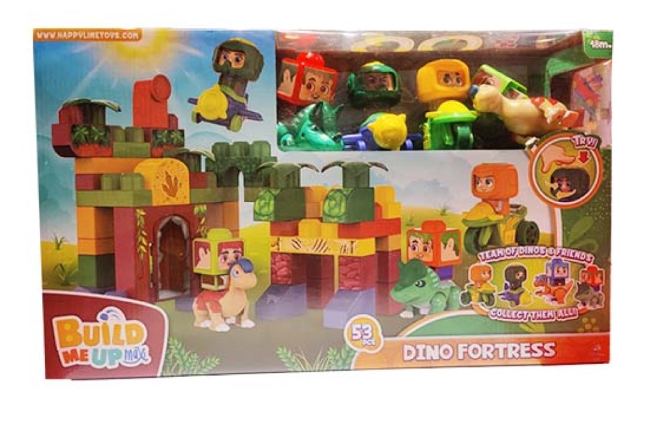 BUILD ME UP MAXI 53 PCS DINO FORTRESS SET