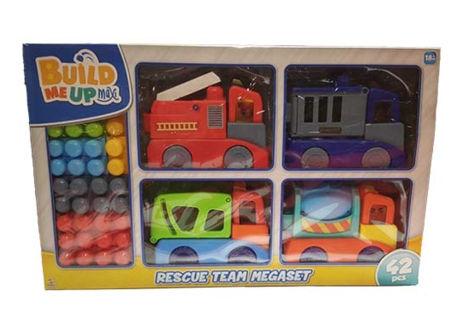 BUILD ME UP MAXI 42 PCS RESCUE TEAM MEGA SET