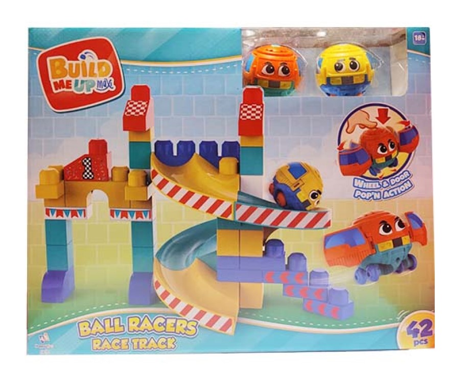 BUILD ME UP MAXI 42PCS BALL RACERS RACE TRACK
