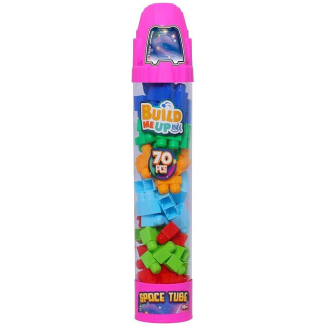 BLOCK MAXI 70PCS IN SPACESHIP TUBE WITH DISPLAY