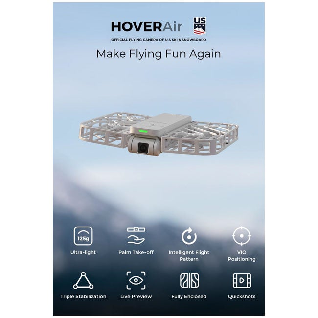 HOVERAIR X1 POCKET SIZED DRONE WITH CAMERA COMBO WHITE