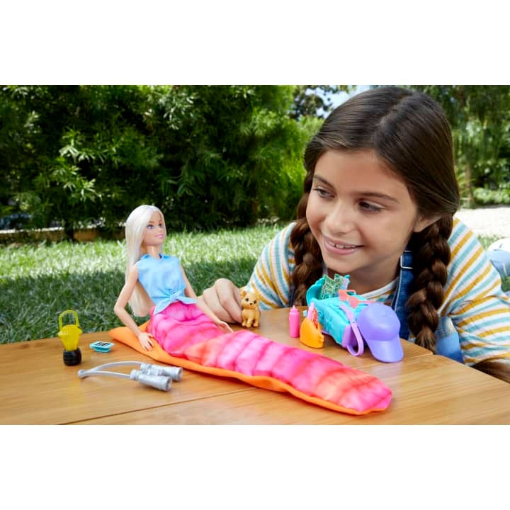 BARBIE MALIBU CAMPING DOLL WITH ACCESSORIES