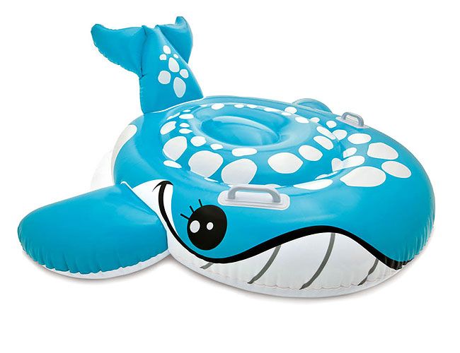 INTEX BASHFUL BLUE WHALE RIDE-ON