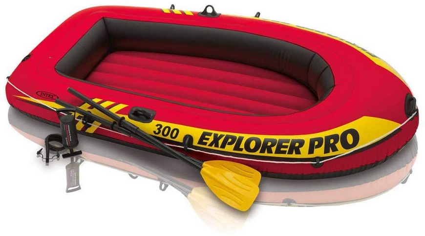 INTEX EXPLORER PRO 300 BOAT SET 244CM X 177CM X 36CM