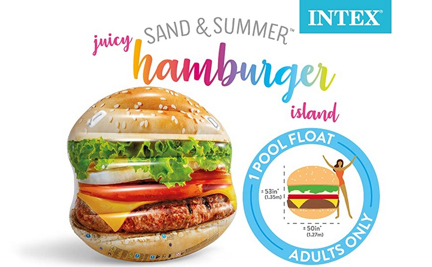 INTEX INFLATABLE HAMBURGER ISLAND