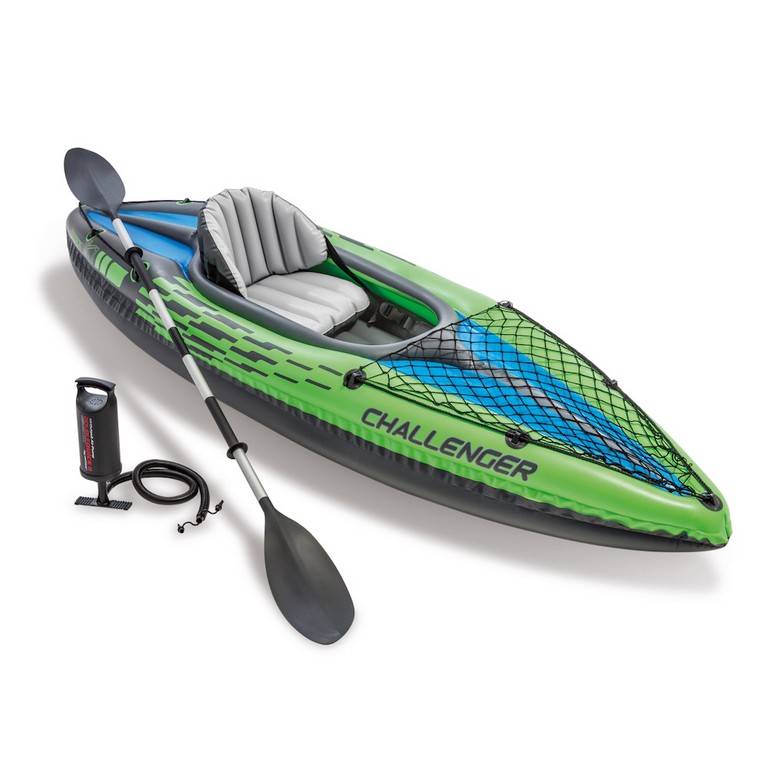 INTEX INFLATABLE CHALLENGER K1 KAYAK BOAT SET