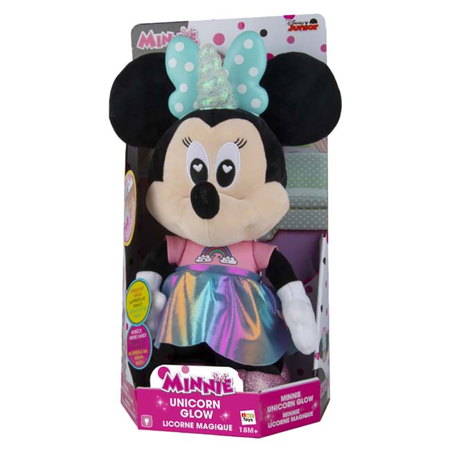 IMC DISNEY MINNIE UNICORN GLOW PLUSH TOY