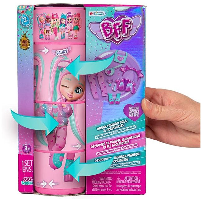 CRY BABIES BFF BRUNY FASHION DOLL
