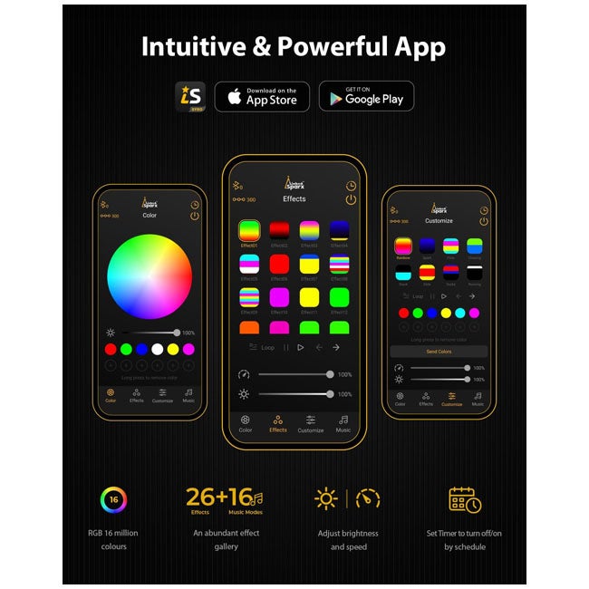 INNOVATEK LED LIGHT SYRO BRICKS STARTER KIT 16RGB SET