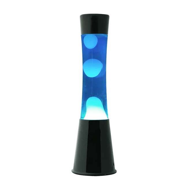 I-TOTAL LAVA LAMP 40CM W/BLACK BASE BLUE LIQUID-WHITE WAX