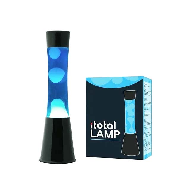 I-TOTAL LAVA LAMP 40CM W/BLACK BASE BLUE LIQUID-WHITE WAX