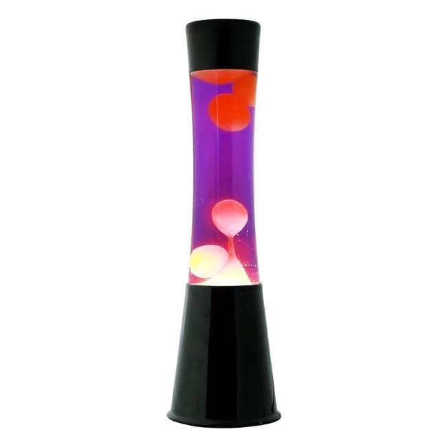 I-TOTAL LAVA LAMP 40CM W/BLACK BASE PURPLE LIQUID-YELLOW WAX