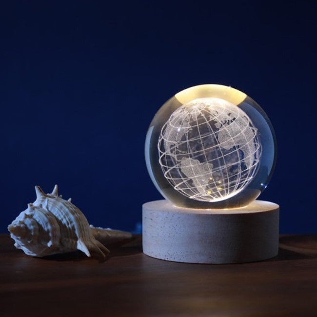 I-TOTAL CRYSTAL BALL LAMP SMALL EARTH