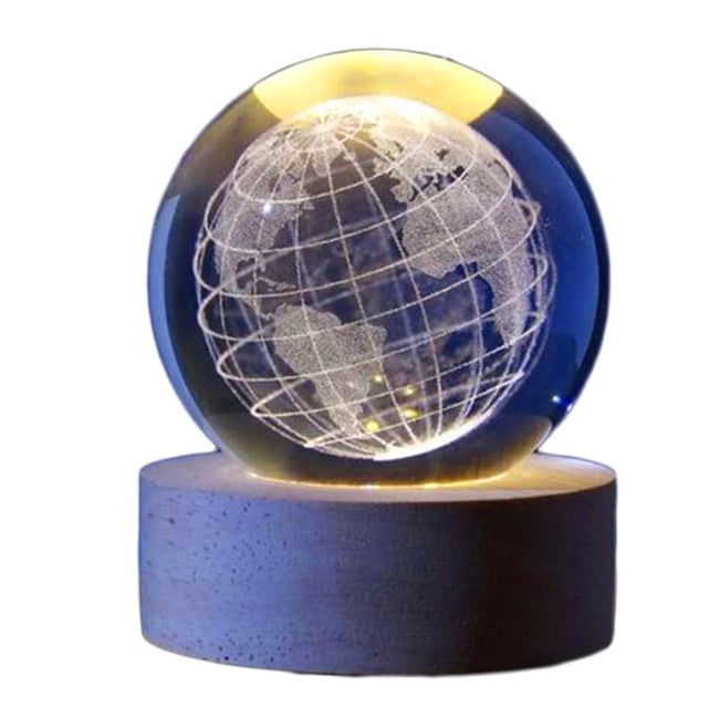I-TOTAL CRYSTAL BALL LAMP SMALL EARTH