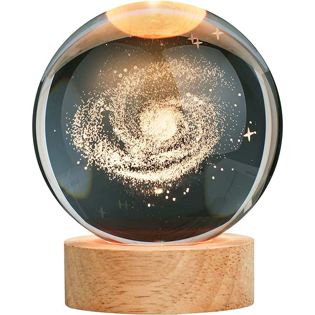 I-TOTAL CRYSTAL BALL LAMP MEDIUM GALAXY
