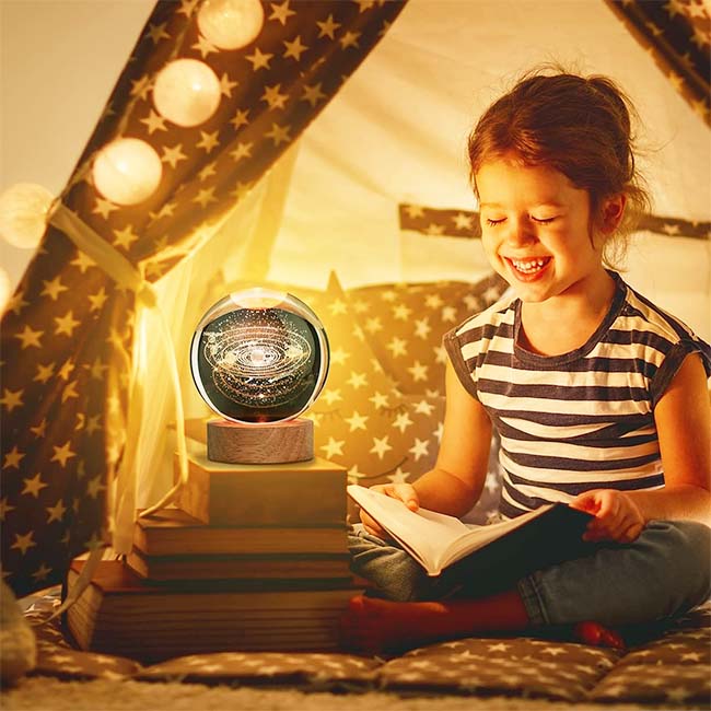 I-TOTAL CRYSTAL BALL LAMP MEDIUM SOLAR SYSTEM