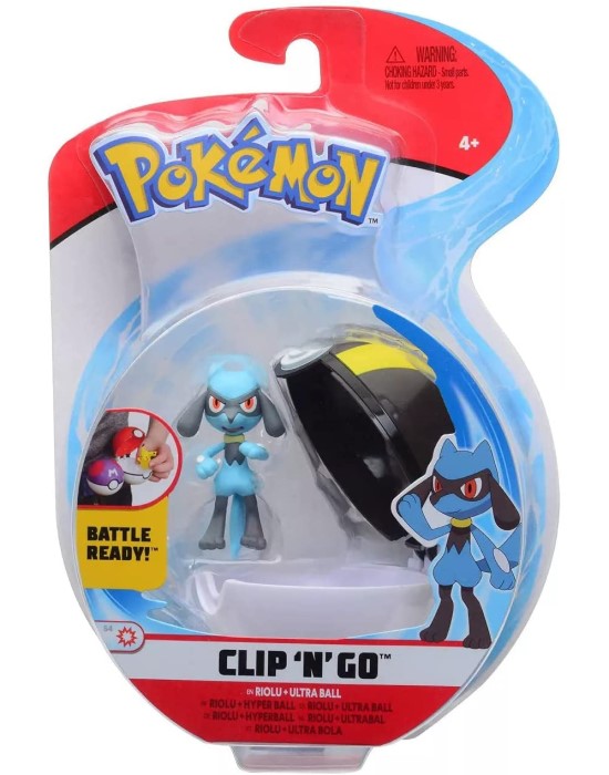 POKEMON  CLIP N GO BALL SET ASSORTED BATTLE READY S3