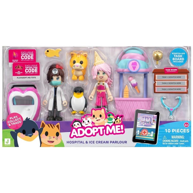 ADOPT ME HOSPITAL AND ICECREAM PARLOUR FRIENDS PACK