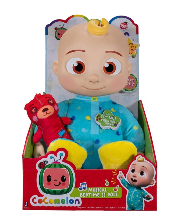 COCOMELON JJ BEDTIME WITH SOUND AWAY DOLL