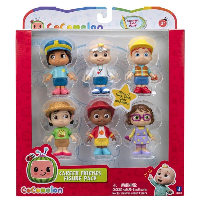 COCOMELON CAREER FRIENDS 6 FIGURE PACK