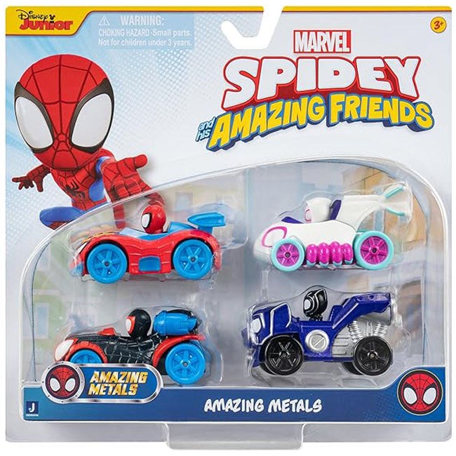 SPIDEY N FRIENDS AMAZING METALS 4-PACK