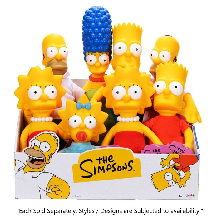 THE SIMPSONS BASIC PLUSH ASSORTED