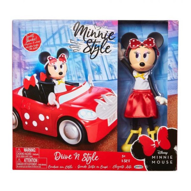 MINNIE MOUSE DRIVE MINNIE COOPER + DOLL