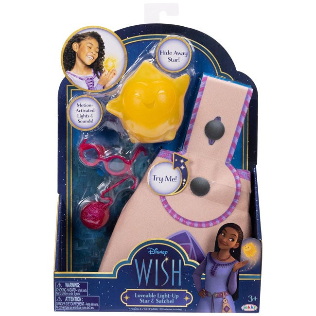 WISH STAR AND SATCHEL BATTERY OPERATED LOVEABLE LIGHT-UP