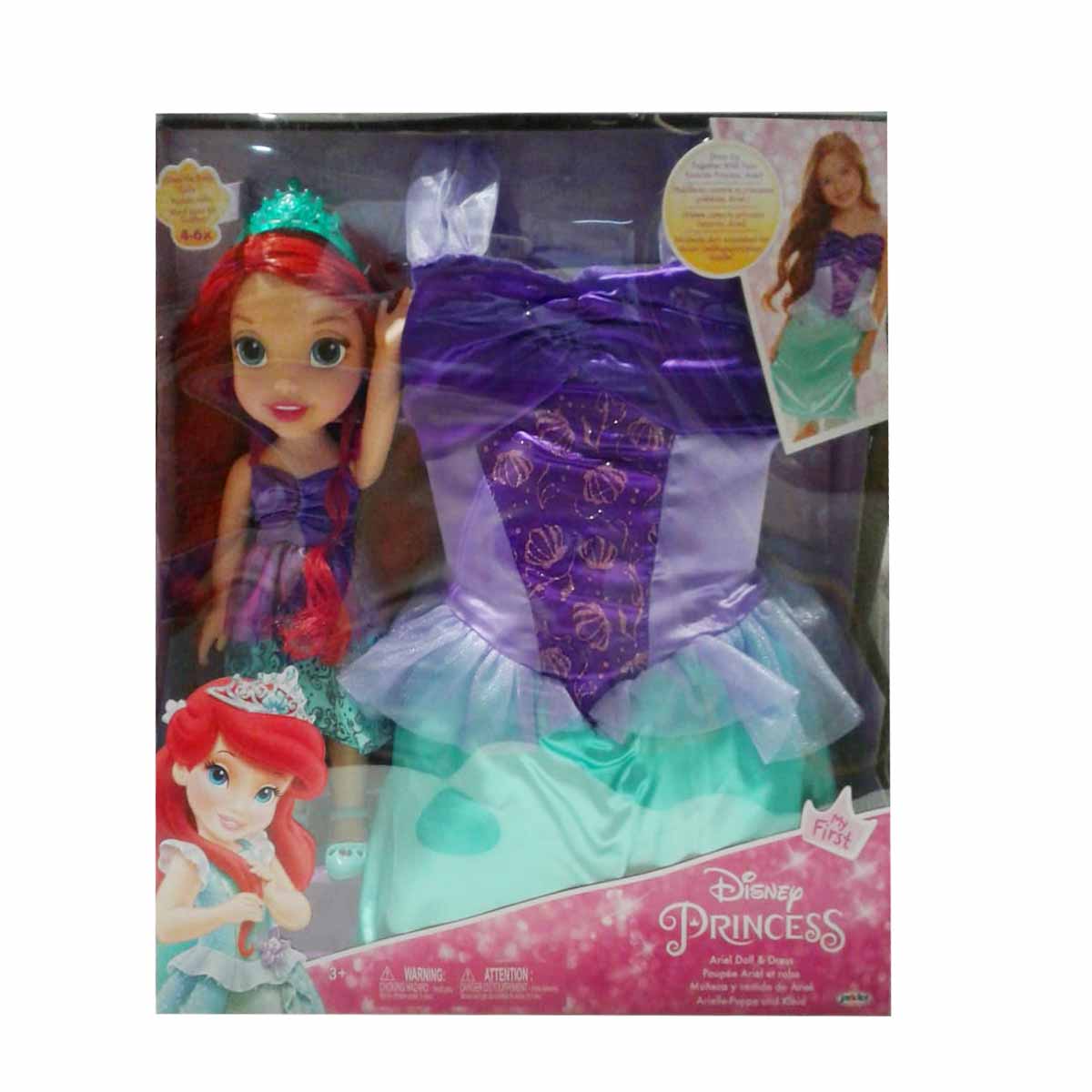 DISNEY PRINCESS ARIEL DOLL + DRESS EDITION