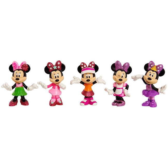 JAKKS PACIFIC MINNIE MOUSE 3IN COLLECTIBLE 5-FIGURE BLISTER